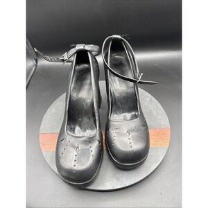 VTG Michelle K Chunky Platform Black Mary Jane Platform Shoes SZ  Goth Y2K HTF